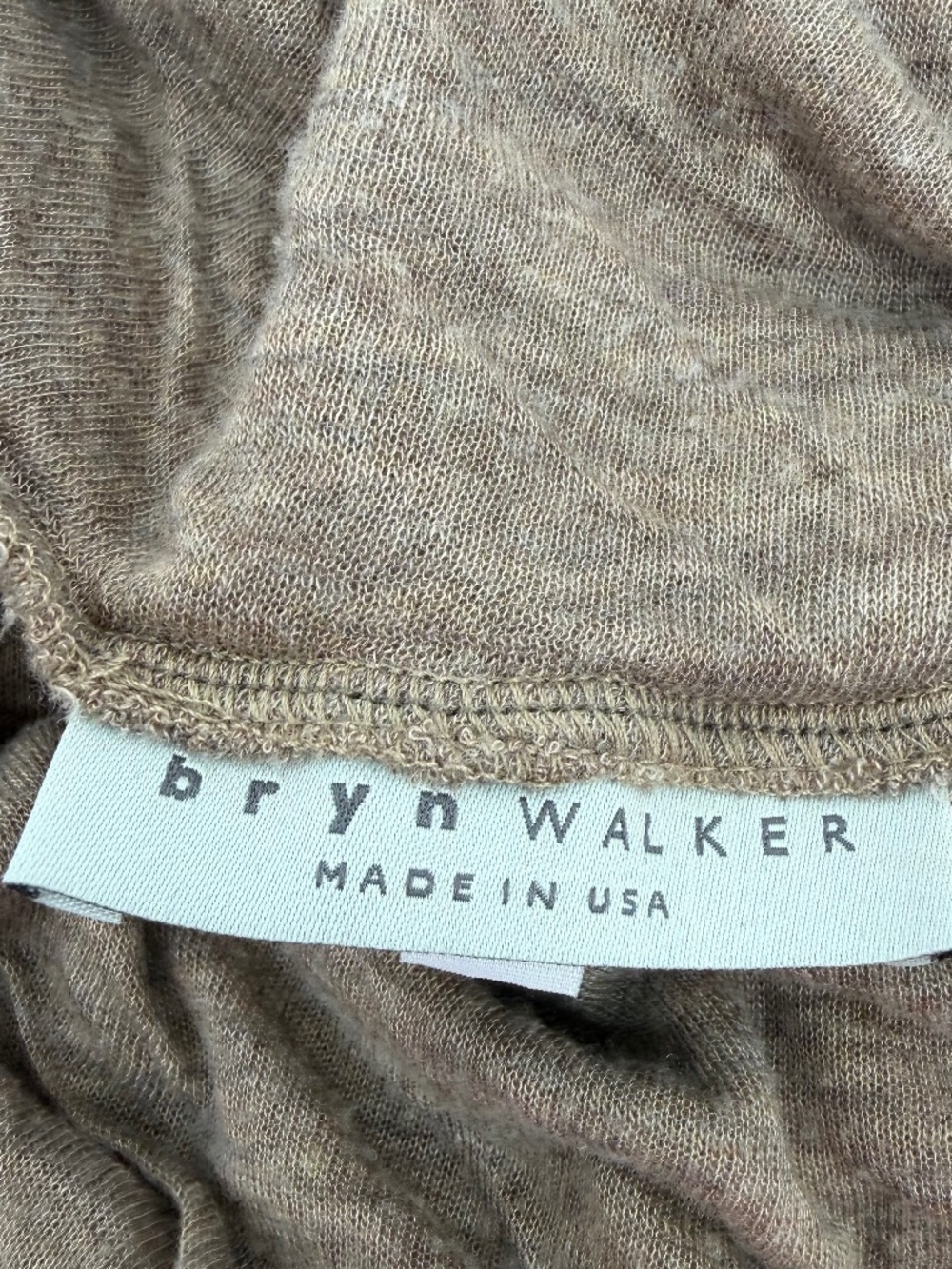 Bryn Walker Top Women Large Brown Short Sleeve Cowl Neck Lagenlook Knit Comfy - Picture 8 of 14